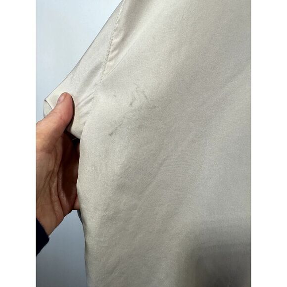 FOOTJOY DRYJOYS Men's Short Sleeve 1/2 Zip Golf Rain Jacket Beige Size Large - Picture 12 of 16